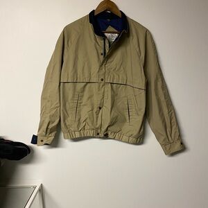 ISPO Vintage Men's Classic Tan Windbreaker Jacket